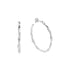 LARGE LUNA HOOPS SILVER